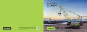 Гусеничні крани - ґратчаста стріла Zoomlion ZCC850H