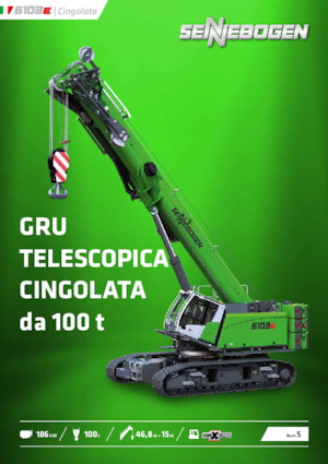 Гусеничні крани - телескопічна стріла Sennebogen 6103 E