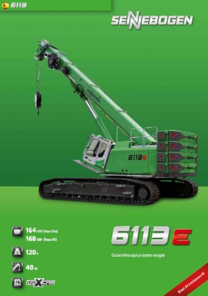 Гусеничні крани - телескопічна стріла Sennebogen 6113 R