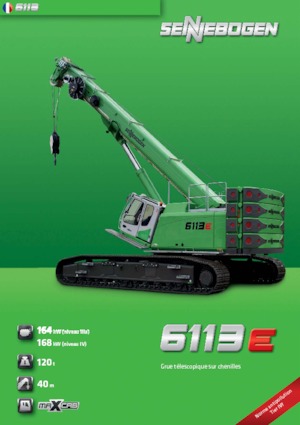 Гусеничні крани - телескопічна стріла Sennebogen 6113 R