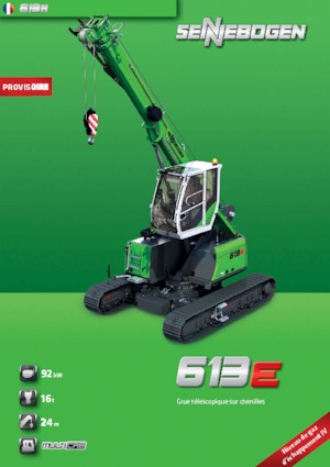 Гусеничні крани - телескопічна стріла Sennebogen 613 R