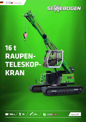Гусеничні крани - телескопічна стріла Sennebogen 613E