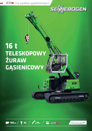 Гусеничні крани - телескопічна стріла Sennebogen 613E