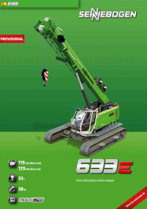 Гусеничні крани - телескопічна стріла Sennebogen 633E