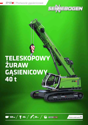 Гусеничні крани - телескопічна стріла Sennebogen 643E
