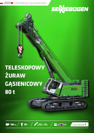 Гусеничні крани - телескопічна стріла Sennebogen 683E