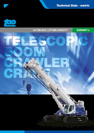 Гусеничні крани - телескопічна стріла Tadano GTC-600