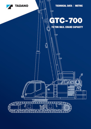 Гусеничні крани - телескопічна стріла Tadano GTC-700