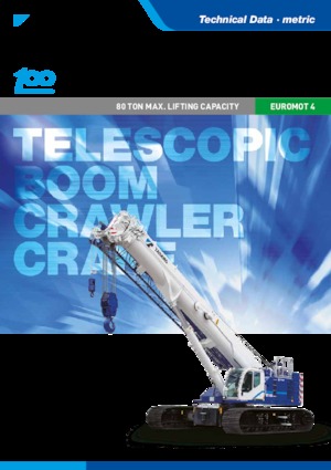 Гусеничні крани - телескопічна стріла Tadano GTC-800
