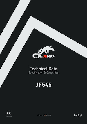 Гусеничні крани - телескопічна стріла Jekko JF545 V-MAX