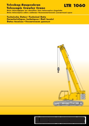 Гусеничні крани - телескопічна стріла Liebherr LTR 1060