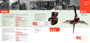 Гусеничні крани - телескопічна стріла BG Lift M 250