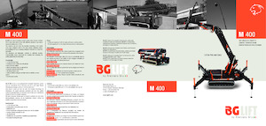 Гусеничні крани - телескопічна стріла BG Lift M 400