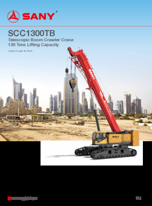 Гусеничні крани - телескопічна стріла Sany SCC1300TB 