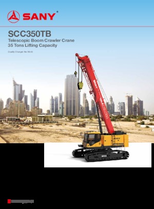 Гусеничні крани - телескопічна стріла Sany SCC350TB