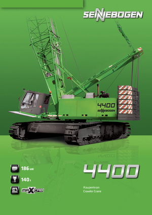 Гусеничні крани - ґратчаста стріла Sennebogen 4400 Star Lifter