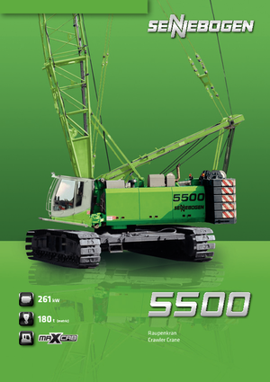 Гусеничні крани - ґратчаста стріла Sennebogen 5500 Star Lifter