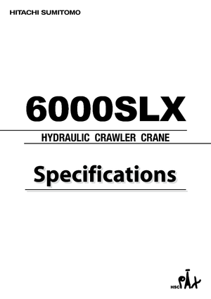 Гусеничні крани - ґратчаста стріла Hitachi Sumitomo 6000 SL-X