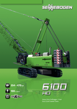 Гусеничні крани - ґратчаста стріла Sennebogen 6100 HD-B