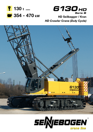 Гусеничні крани - ґратчаста стріла Sennebogen 6130 HD