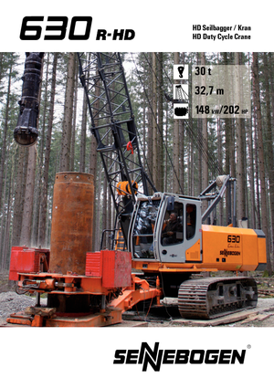 Гусеничні крани - ґратчаста стріла Sennebogen 630 R- HD