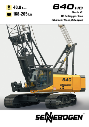 Гусеничні крани - ґратчаста стріла Sennebogen 640 HD