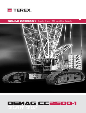 Гусеничні крани - ґратчаста стріла Terex-Demag CC 2500-1