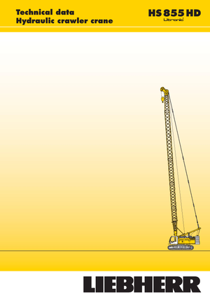 Гусеничні крани - ґратчаста стріла Liebherr HS 855 HD Litr.