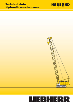 Гусеничні крани - ґратчаста стріла Liebherr HS 885 HD Litr.