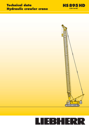 Гусеничні крани - ґратчаста стріла Liebherr HS 895 HD