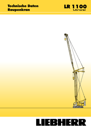 Гусеничні крани - ґратчаста стріла Liebherr LR 1100