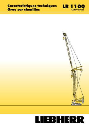 Гусеничні крани - ґратчаста стріла Liebherr LR 1100