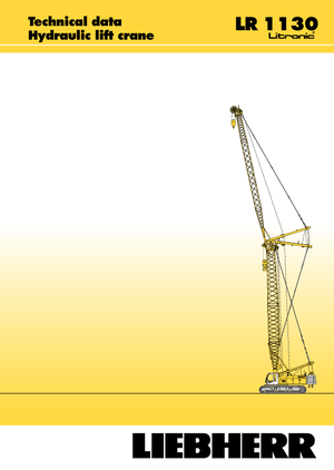 Гусеничні крани - ґратчаста стріла Liebherr LR 1110