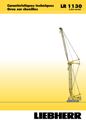Гусеничні крани - ґратчаста стріла Liebherr LR 1110