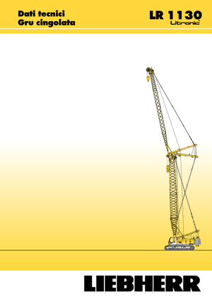 Гусеничні крани - ґратчаста стріла Liebherr LR 1110