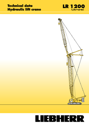 Гусеничні крани - ґратчаста стріла Liebherr LR 1200