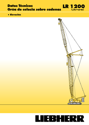 Гусеничні крани - ґратчаста стріла Liebherr LR 1200