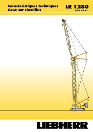 Гусеничні крани - ґратчаста стріла Liebherr LR 1280