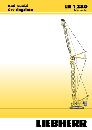 Гусеничні крани - ґратчаста стріла Liebherr LR 1280