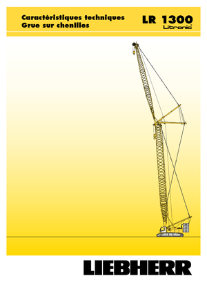 Гусеничні крани - ґратчаста стріла Liebherr LR 1300 SX