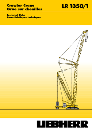 Гусеничні крани - ґратчаста стріла Liebherr LR 1350/1