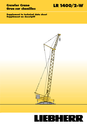 Гусеничні крани - ґратчаста стріла Liebherr LR 1400/2
