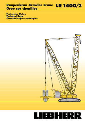 Гусеничні крани - ґратчаста стріла Liebherr LR 1400/2