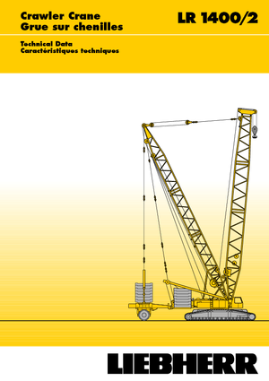 Гусеничні крани - ґратчаста стріла Liebherr LR 1400/2