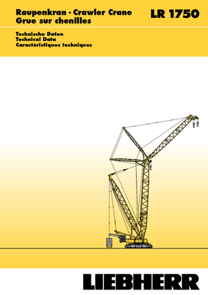 Гусеничні крани - ґратчаста стріла Liebherr LR 1750