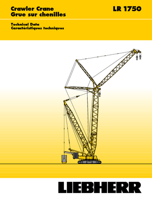 Гусеничні крани - ґратчаста стріла Liebherr LR 1750