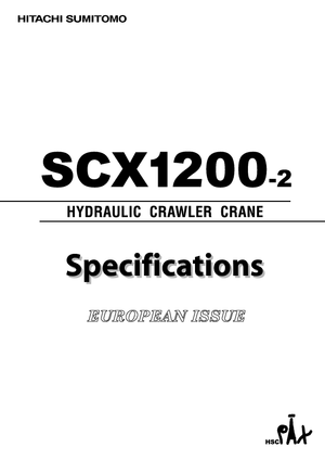 Гусеничні крани - ґратчаста стріла Hitachi Sumitomo SCX 1200-2