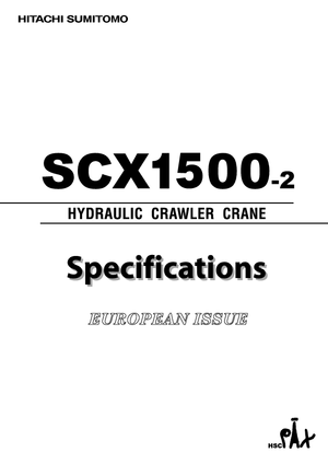 Гусеничні крани - ґратчаста стріла Hitachi Sumitomo SCX 1500-2