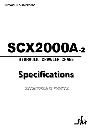 Гусеничні крани - ґратчаста стріла Hitachi Sumitomo SCX 2000