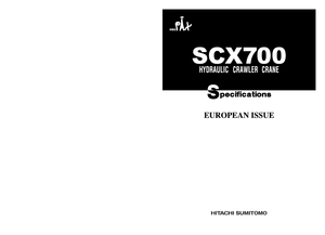 Гусеничні крани - ґратчаста стріла Hitachi Sumitomo SCX 700